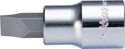 Короткая торцевая головка со вставкой-отверткой 1/4" SL 3.5 мм, 2021M03